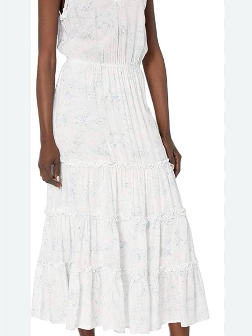 BB Dakota White Tiered Maxi Dress